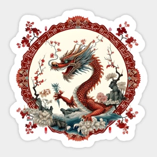 Dragon Festival: Lunar Celebration, Festive Art, and Asian Traditions Sticker